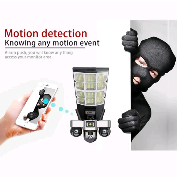 VRT-LD003-G-F 3 inch 4G Solar PTZ 3 PTZ Camera+Streetlight-6.0MP (6PCS Dual Core LED)