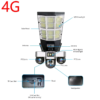 VRT-LD003-G-F 3 inch 4G Solar PTZ 3 PTZ Camera+Streetlight-6.0MP (6PCS Dual Core LED)