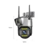 SC02 (2) VRT-SC02-W-F 6MP(3MP+3MP) PTZ + Bullet Camera WiFi 3.5 inch