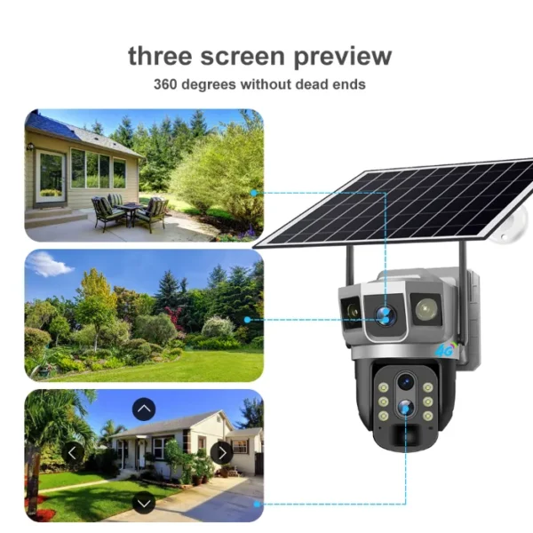 VRT-VTS02-G-H-DL (10 Optical zoom 3.5 inch 4G Solar PTZ 3 images Camera-6.0MP(8PCS Dual Core LED))