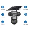 VRT-VTS28-G-F (Support 4g Sim Card(LTE-FDD:B1/3/5/8 LTE-DD:B34/B38/39/40/41)) 2.8 inch 4G Solar PTZ 3 Lens Camera-6.0MP